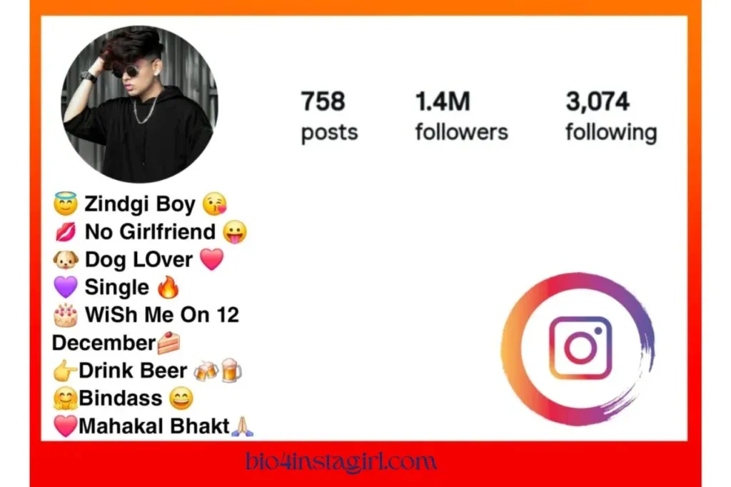 Instagram Bio for Boys Stylish Font
