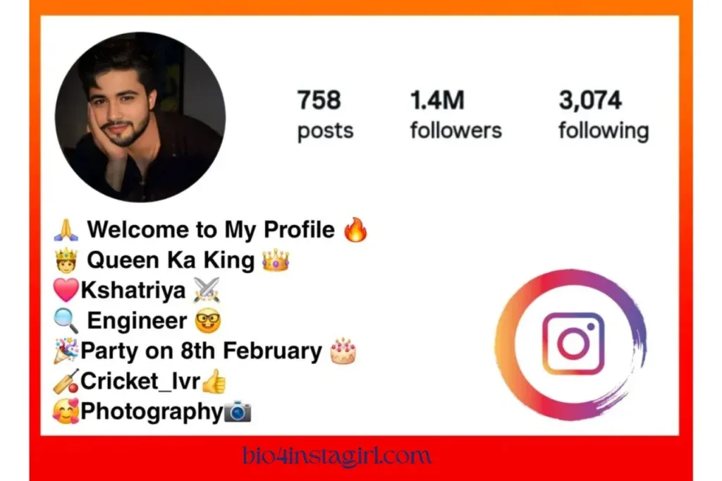 Instagram Bio for Boys Stylish Font