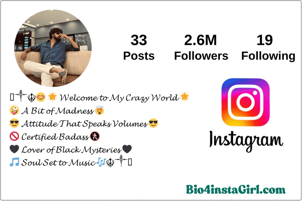 Best 1040+ Stylish & instagram bio for boys attitude & Girls (2026) - image 12